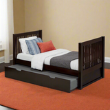 Cama con plataforma alta Camaflexi Twin Size - Cabecero Mission - 2 opciones de color