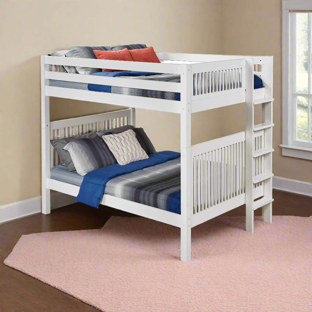 Camaflexi Full over Full Bunk Bed - Cabecero Mission - Escalera de ext, image size:1024x1024