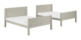 Camaflexi Full over Full Bunk Bed - Panel Headboard - 2 Color Options