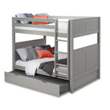 Camaflexi Full over Full Bunk Bed - Panel Headboard - 2 Color Options