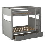 Camaflexi Full over Full Bunk Bed - Panel Headboard - 2 Color Options