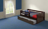Camaflexi Panel Headboard - Twin Size Day Bed with Front Guard Rail & Drawers or Trundle - 2 Color Options
