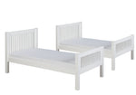 Camaflexi Twin over Twin Bunk Bed - Mission Headboard - Bed End Ladder