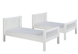 Camaflexi Twin over Twin Bunk Bed - Mission Headboard - Bed End Ladder