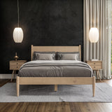 Mid-Century Panel Bed - 5 Color Options/4 Size Options
