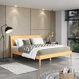 Mid-Century Panel Bed - 5 Color Options/4 Size Options