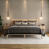 Mid-Century Panel Bed - 5 Color Options/4 Size Options