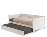 Mid-Century Modern Twin Size Day Bed with Twin Trundle - 3 Color Options