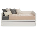 Mid-Century Modern Twin Size Day Bed with Twin Trundle - 3 Color Options