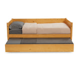 Mid-Century Modern Twin Size Day Bed with Twin Trundle - 3 Color Options