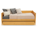 Mid-Century Modern Twin Size Day Bed with Twin Trundle - 3 Color Options