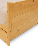 Mid-Century Modern Twin Size Day Bed with Twin Trundle - 3 Color Options