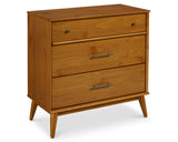 Mid-Century Three Drawer Dresser - 5 Color Options