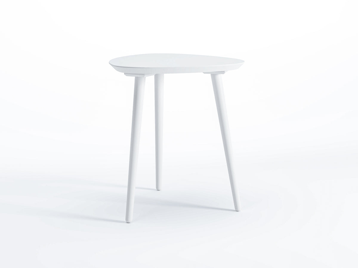 Mid Century Modern End Table - White/Castanho/Oak – Camaflexi