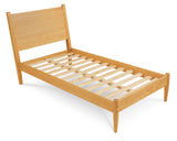 Mid-Century Panel Bed - 5 Color Options/4 Size Options