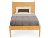 Mid-Century Panel Bed - 5 Color Options/4 Size Options