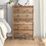 Baja Five Drawer Chest - 4 Color Options