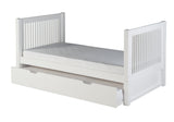Cama con plataforma alta Camaflexi Twin Size - Cabecero Mission - 2 opciones de color