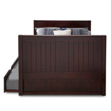 Camaflexi Full Size Tall Platform Bed - Panel Headboard - 2 Color Options