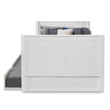 Camaflexi Full Size Tall Platform Bed - Panel Headboard - 2 Color Options