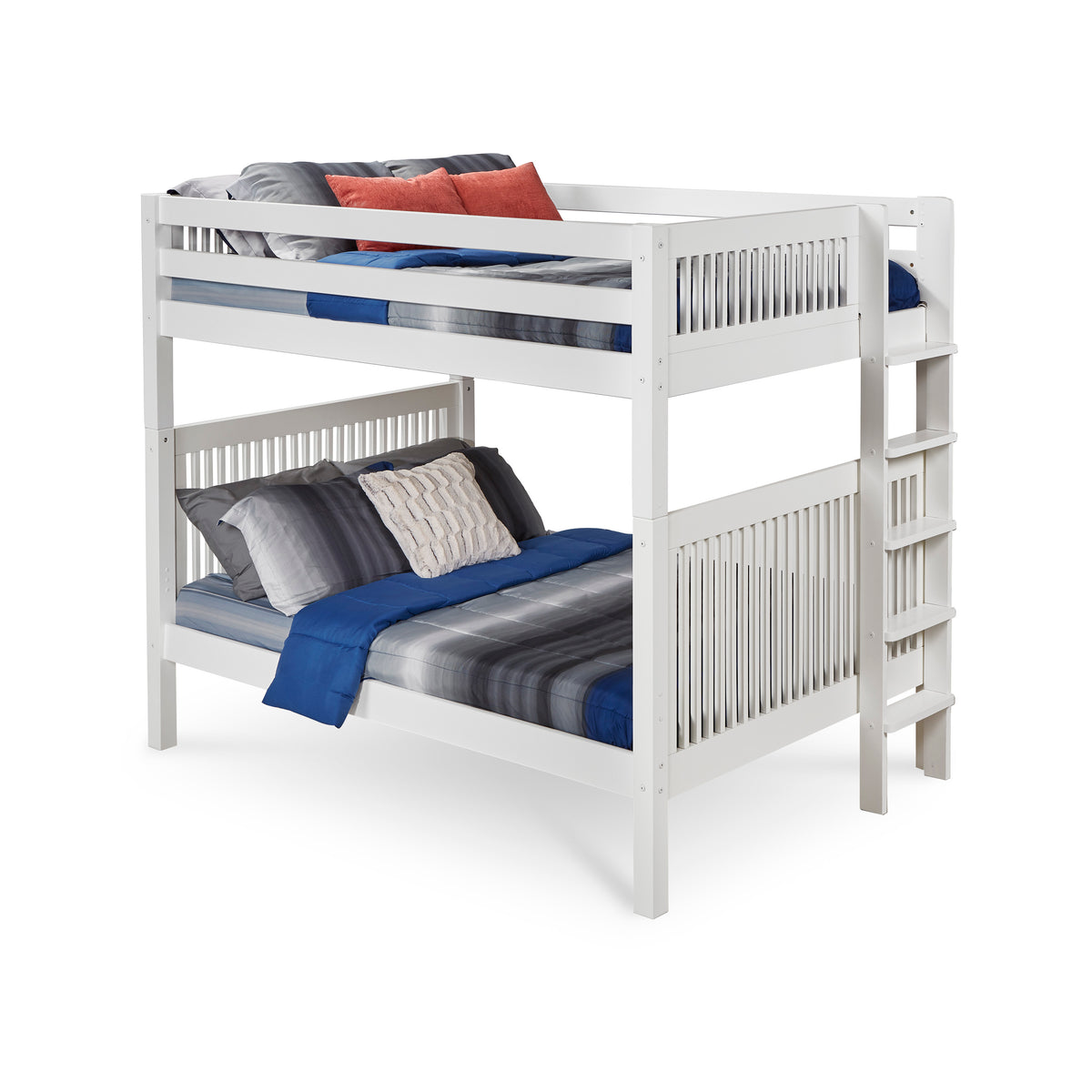 Camaflexi Full over Full Bunk Bed - Cabecero Mission - Escalera de ext, image size:1200x1200
