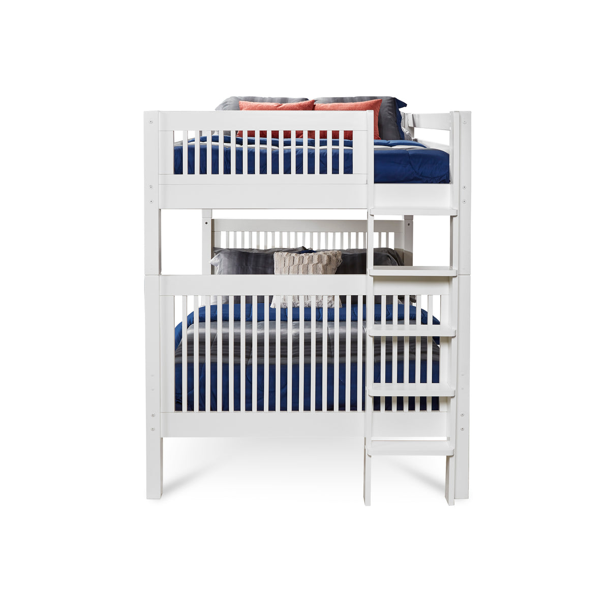 Camaflexi Full over Full Bunk Bed - Cabecero Mission - Escalera de ext, image size:1200x1200