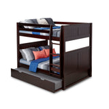 Camaflexi Full over Full Bunk Bed - Panel Headboard - 2 Color Options