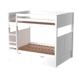 Camaflexi Full over Full Bunk Bed - Panel Headboard - 2 Color Options