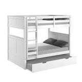 Camaflexi Full over Full Bunk Bed - Panel Headboard - 2 Color Options