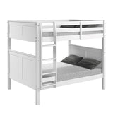 Camaflexi Full over Full Bunk Bed - Panel Headboard - 2 Color Options