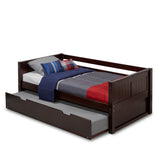 Camaflexi Panel Headboard - Twin Size Day Bed with Drawers or Trundle - 2 Color Options