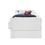 Camaflexi Panel Headboard - Twin Size Day Bed with Drawers or Trundle - 2 Color Options