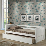 Camaflexi Panel Headboard - Twin Size Day Bed with Drawers or Trundle - 2 Color Options