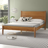 Mid-Century Panel Bed - 5 Color Options/4 Size Options