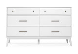 Mid-Century Six Drawer Dresser - 5 Color Options