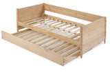 Mid-Century Modern Twin Size Day Bed with Twin Trundle - 3 Color Options