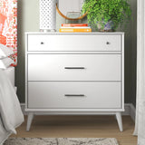 Mid-Century Three Drawer Dresser - 5 Color Options