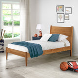 Mid-Century Panel Bed - 5 Color Options/4 Size Options