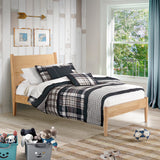 Mid-Century Panel Bed - 5 Color Options/4 Size Options