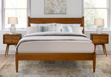 Mid-Century Panel Bed - 5 Color Options/4 Size Options