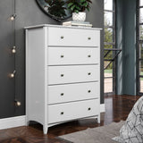Shaker Style 5 Drawer Chest - 2 Color Options