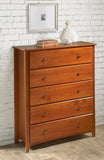 Shaker Style 5 Drawer Chest - 2 Color Options
