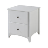 Shaker Style 2 Drawer Night Stand - 2 Color Options