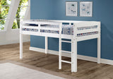 Tribeca Twin Size Junior Loft Bed - White Finish - T1303