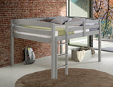 Tribeca Twin Size Junior Loft Bed - Grey Finish - T1304