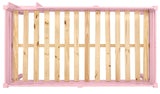 Tribeca Twin Size Junior Loft Bed - Pink Finish - T1305