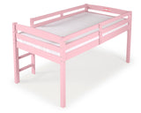 Tribeca Twin Size Junior Loft Bed - Pink Finish - T1305
