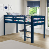 Tribeca Full Size Junior Loft Bed - Blue Finish - T1306F