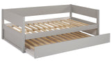 Sofá cama Tribeca con panel de madera tamaño doble con nido doble - 2 opciones de color
