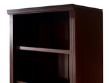 Newport Solid Wood Bookcase with Doors - Three Color Options